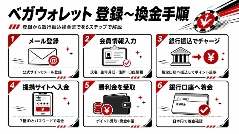 ベガウォレット　換金手順