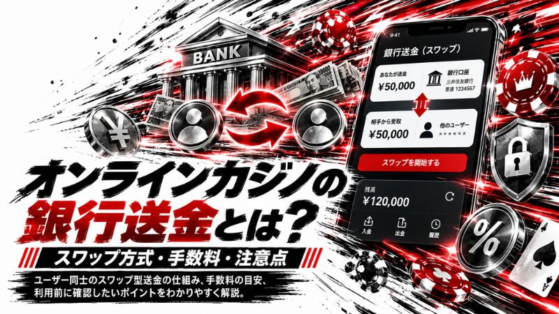 オンラインカジノ 銀行送金